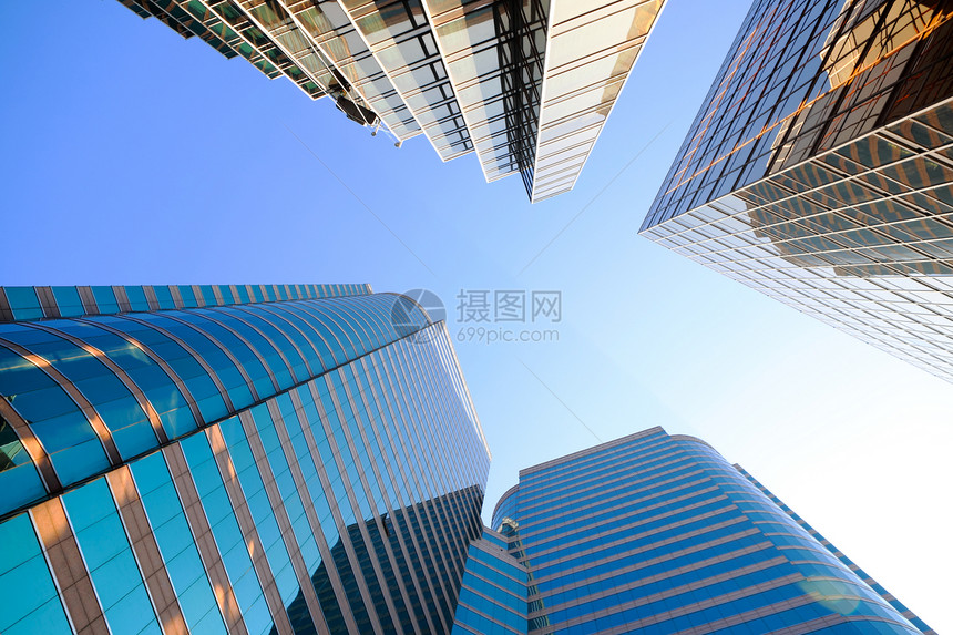 香港的建筑物顶峰景观风景蓝色天际办公室街道城市市中心商业图片