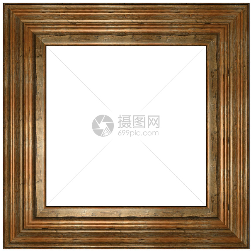 木制框长方形产品家具照片绘画格式机壳边界木质木头图片