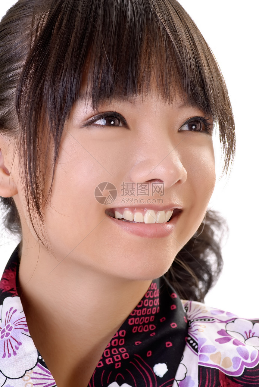微笑的日本女孩图片