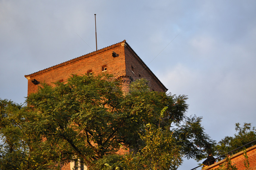 克拉科夫的瓦利城堡历史住宅正方形皇家纸巾大教堂市场图片