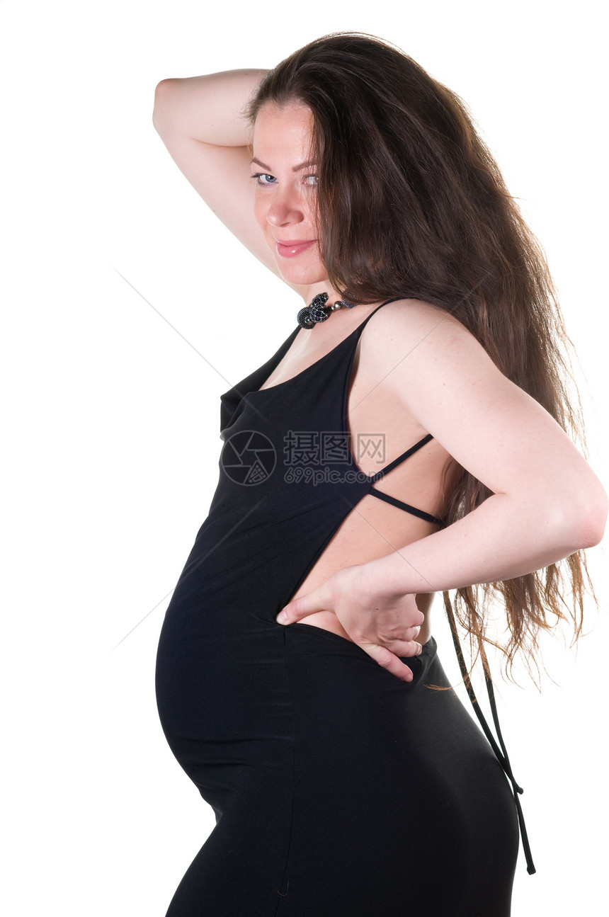 怀孕妇女女孩生育力肚子孩子妈妈母性腹部女性裙子家庭图片