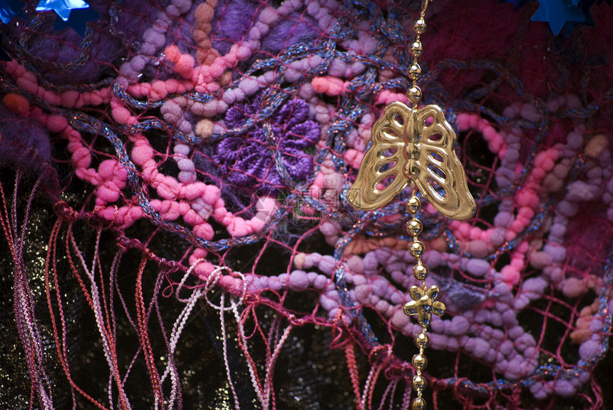 纺织品闪光织物金属金子布料蝴蝶粉色装饰品紫色黑色图片