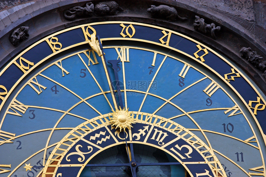 布拉格天文学时钟 - 上方图片