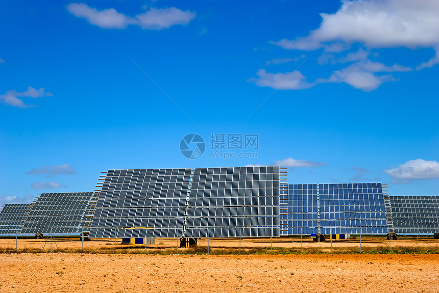 太阳能电池板能源场地风景太阳活力控制板绿色太阳能板光伏力量图片