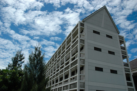 大学建设教育蓝色天空校园学院建筑建筑物机构建筑学背景图片