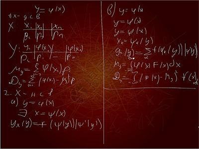 数学背景手稿粉笔解决方案公式绿色石板老师教育绘画黑板背景图片