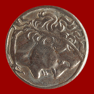 罗马硬币红色现金黑色背景图片