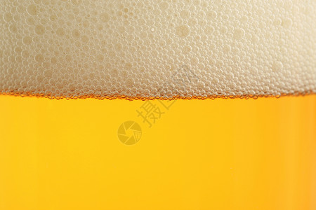 啤酒玻璃茶点液体气泡金子酒吧黄色背景图片