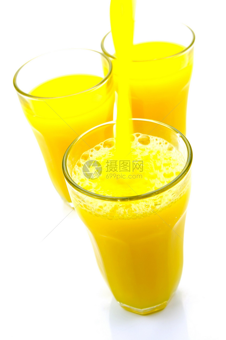 橙汁饮料食物橙子果汁食品概念橘子水果白色图片