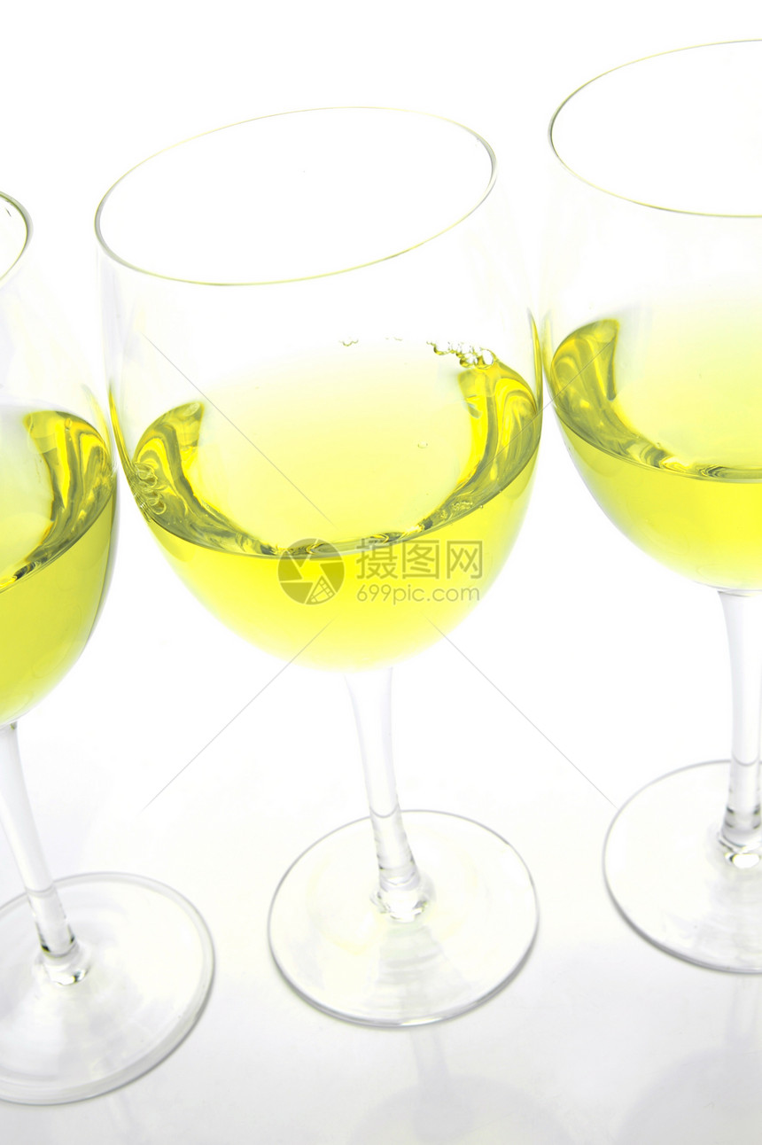 白葡萄酒玻璃瓶子派对饮料白色庆典眼镜图片