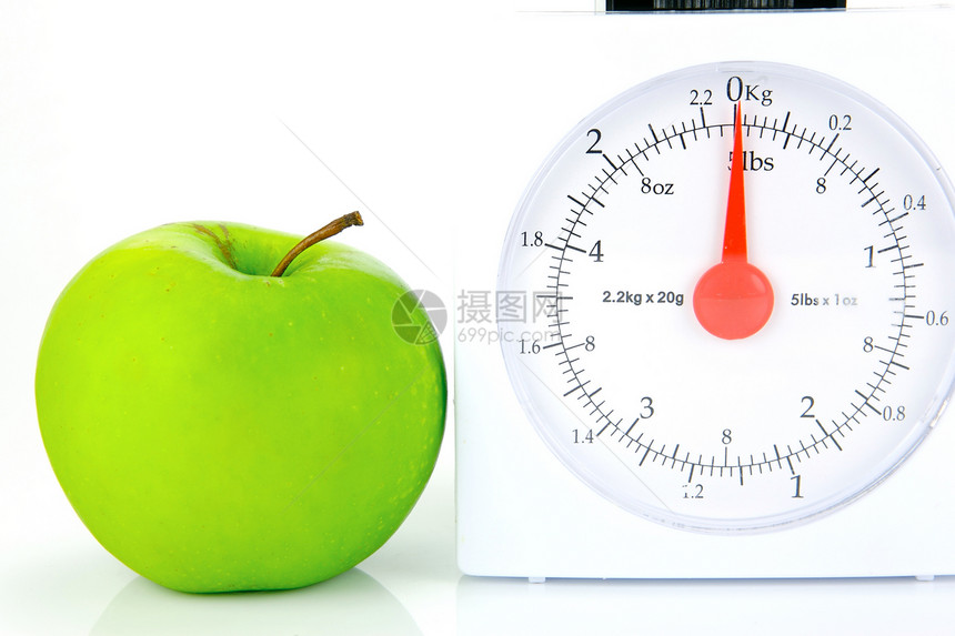 健康平衡营养白色绿色水果食物食品厨房饮食图片