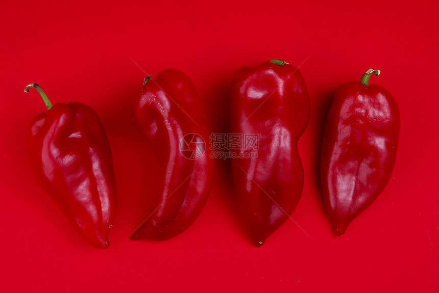 红底红辣椒文化餐厅胡椒营养团体绿色蔬菜静物辣椒食物图片