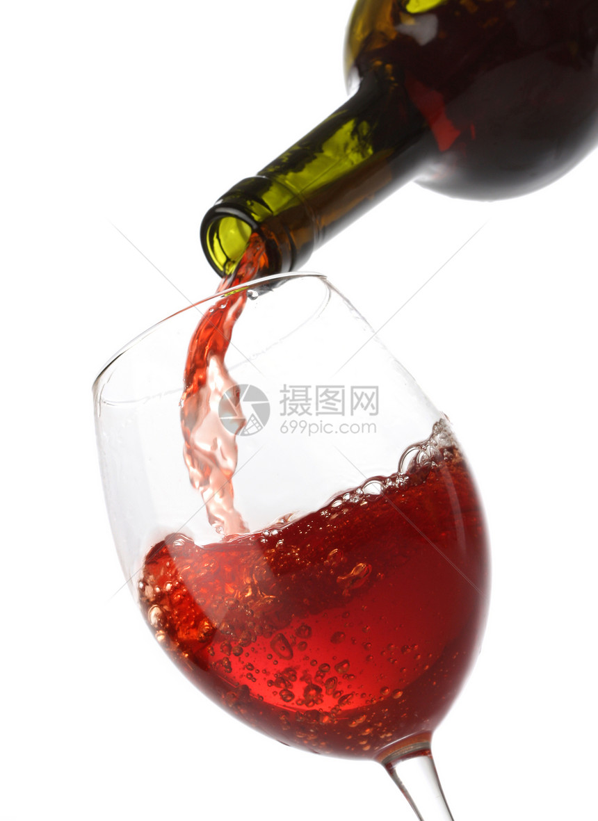 泼红酒香味瓶子红色酒杯庆典品酒液体水晶飞溅派对图片