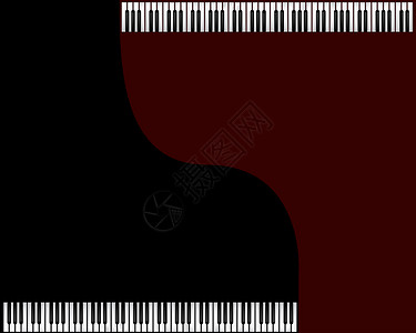 钢琴班招生宣传单大钢琴拼贴画插图装饰乐器象牙钥匙白色风格木头艺术背景