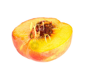 桃水果桃色食物肉质黄色植物果汁背景图片