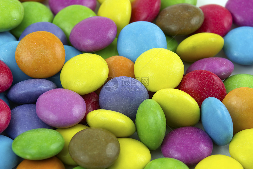 彩色糖果童年按钮巧克力空腔聪明人涂层甜心图片