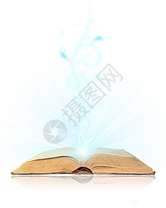 白白开放书魔法拼写智力出版物智慧宗教阳光遗嘱阅读圣经手稿背景图片