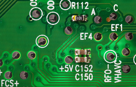 电子背景     绿色计算机电路板背景图片