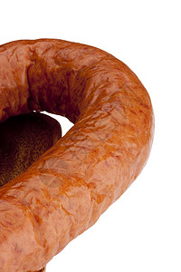 烟熏香肠白色棕色食欲熏制营养障碍食物背景图片