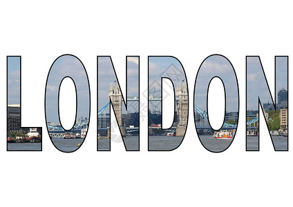 伦敦插图王国字母首都城市英语背景图片