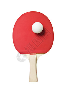 表 网球对象桌子白色运动红色球拍木头背景图片