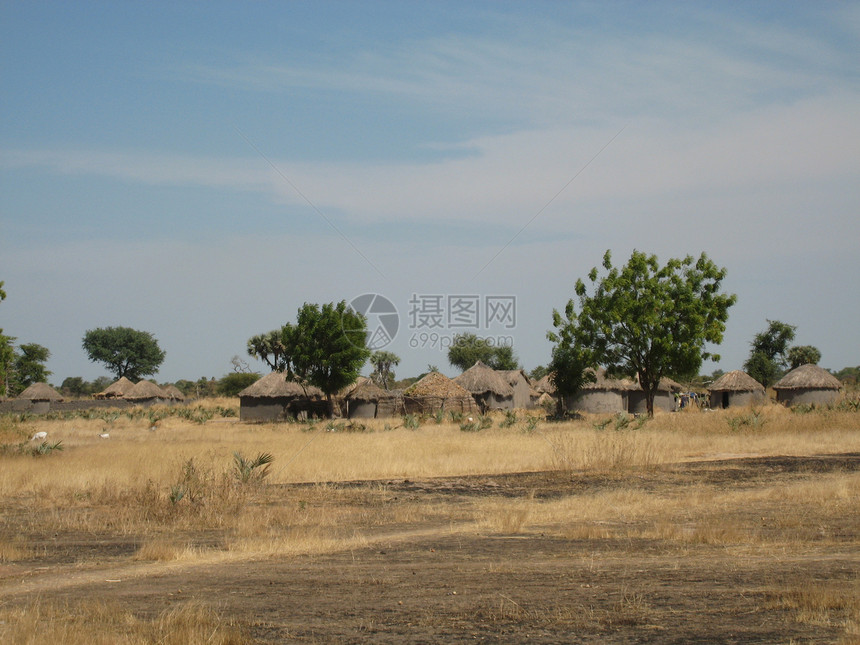 非洲村窝棚黏土贫困乡村小屋建筑学农村部落旅游苦难图片