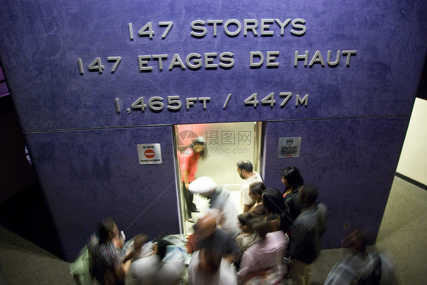 多伦多塔电梯 2008年图片