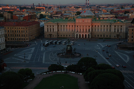 圣彼得堡结构房子城市中心地方历史风光街道建筑都市背景图片