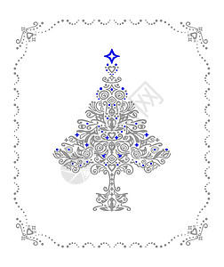 点圣诞树素材银银明的圣诞树装饰品插画