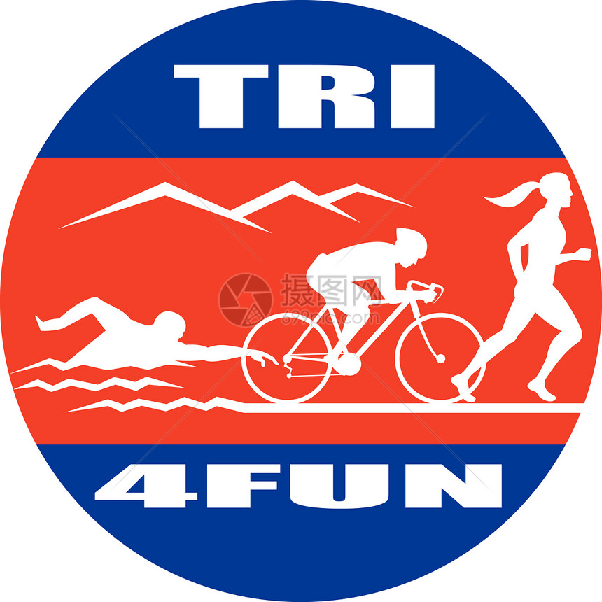 三亚特隆跑游泳自行车图片