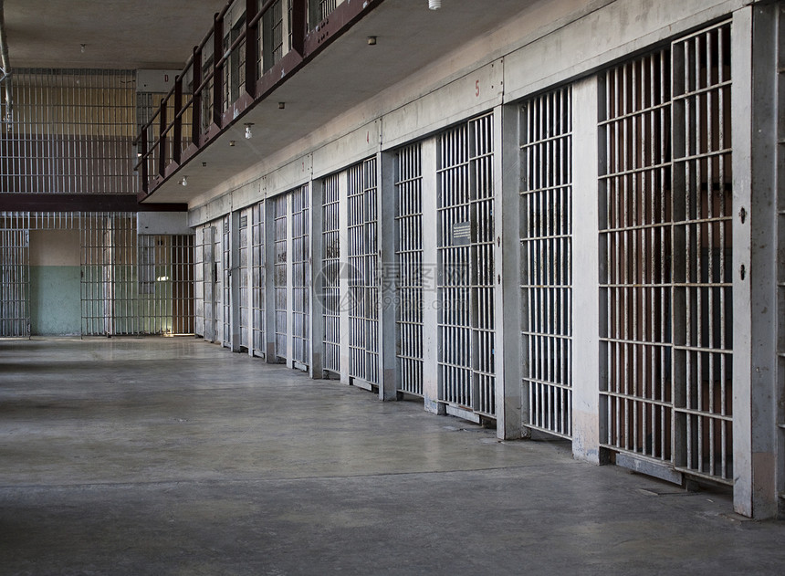 旧监狱牢房法律刑事安全惩罚监禁自由犯罪酒吧金属细胞