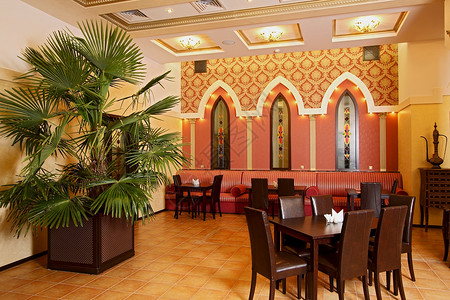 桌子椅子酒吧餐厅咖啡店玻璃风格地面生活装饰房间背景图片
