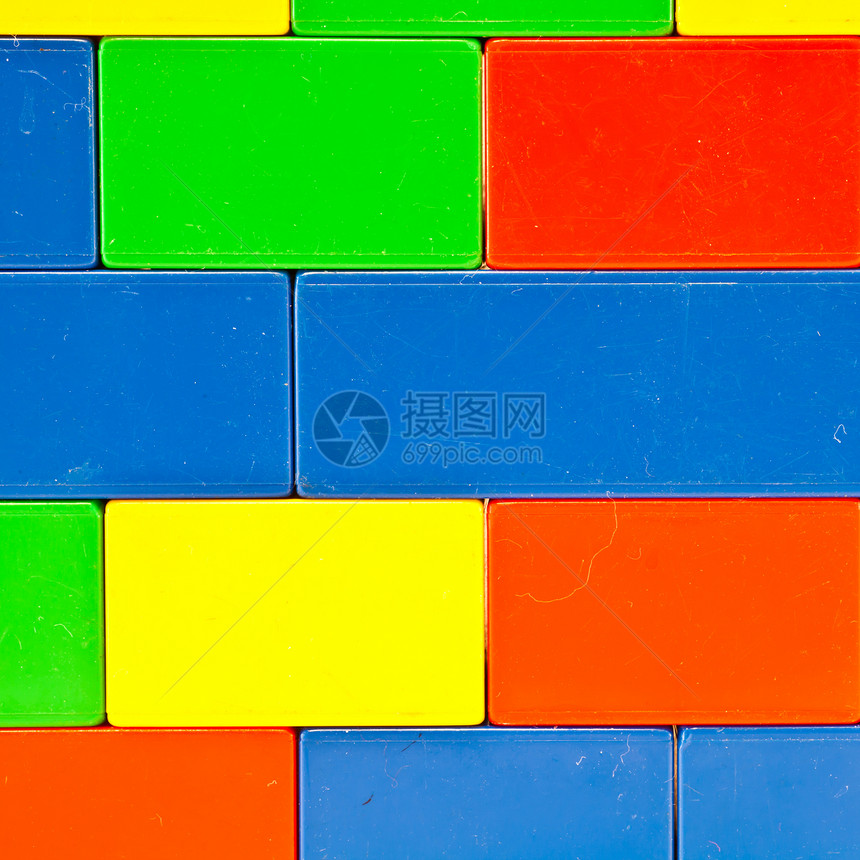 构建块背景背景红色玩具幼儿园白色童年塑料砖块积木图片