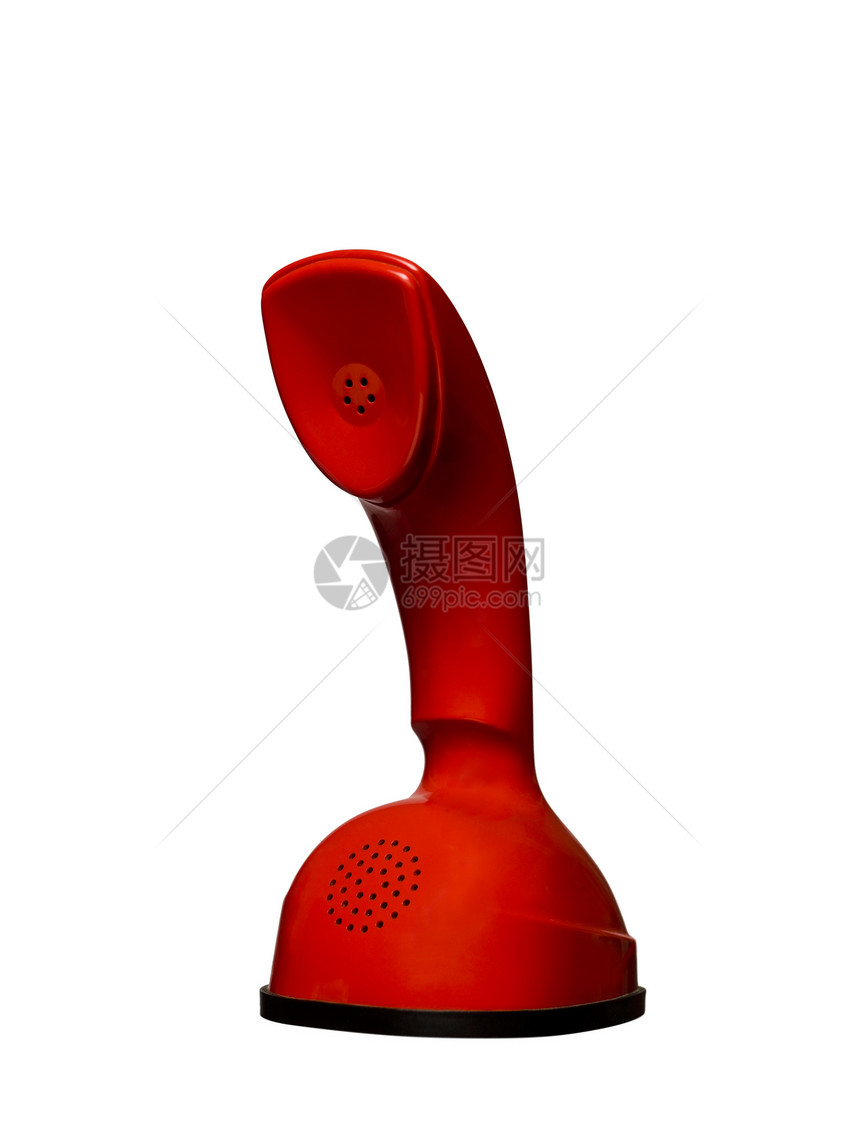 红眼镜蛇电话工作室风格红色眼镜蛇旋转复兴塑料拨号复古数字图片