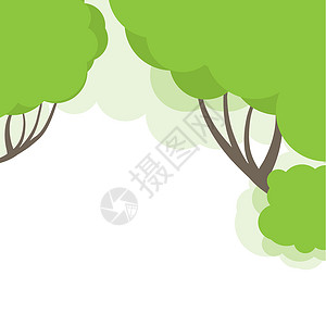 寓言申述摘要树 矢量插图绘画叶子家庭草图艺术电脑环境花朵植物地球设计图片