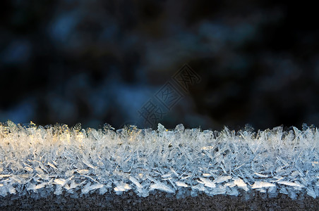 边框素材冬天冰晶体边框背景