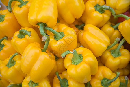 黄胡椒蔬菜黄色甜椒高清图片