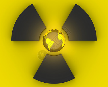 地球辐射放射性符号冒险生态地球工业警告绿色安全白色注意力活力背景