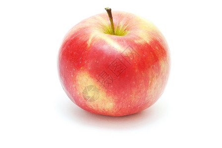 红苹果健康营养水果食欲小吃美食红色白色空格工作室背景图片