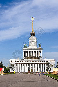 俄罗斯人民之家街道成就展经济景观建筑学城市天空高清图片