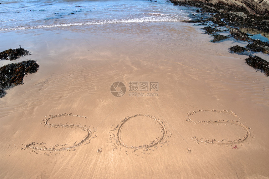 索 年海洋海藻海难海滩波浪抛弃情况热带海岸线危险图片