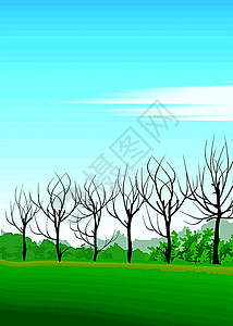 向量 风景田野相片天空免费绿色反射插图种植照片背景图片