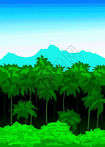 向量 风景白色免费森林插图树木种植天空照片蓝色植物背景图片