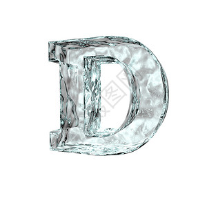水晶字体冻结信函d透明度字体插图字母背景