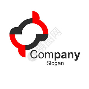 Logo 指向徽标商业口号代理人插图白色背景图片