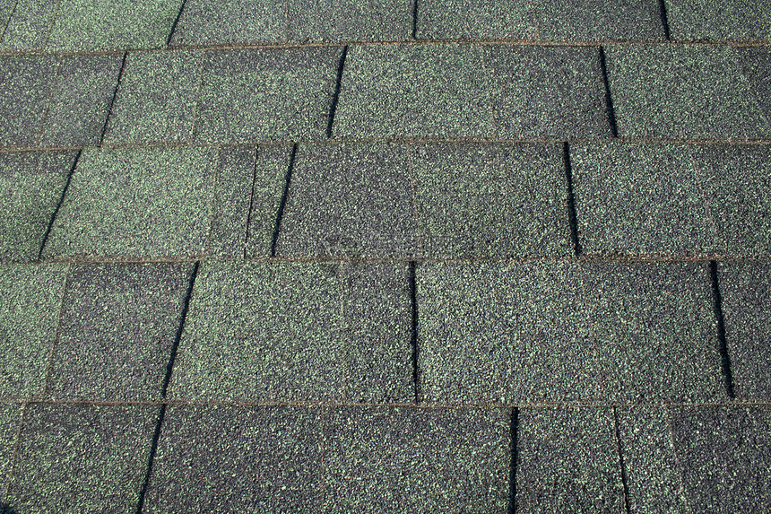 绿色灰尘闪光防风雨住宅屋顶卵石沥青材料建造图片