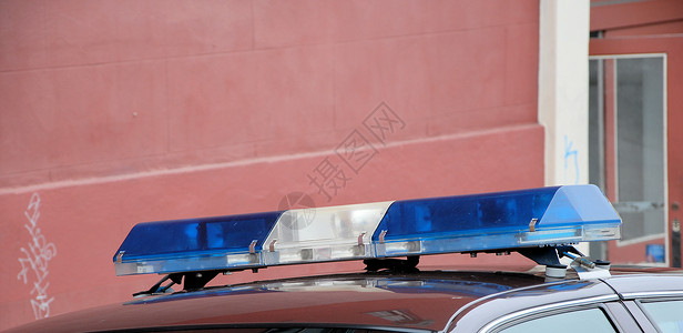 警车城市车辆汽车监视法律运输蓝色安全背景图片