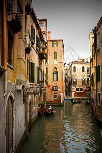 威尼斯运河娱乐旅游建筑学场景房子缆车反射航海血管旅行美丽的高清图片素材
