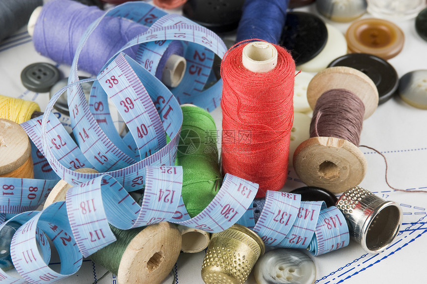 缝纫用品纺织品环形测量棉布爱好手工羊毛织物女裁缝配饰图片