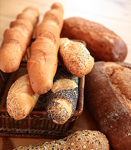 面包店面包师棕色谷物餐厅糕点健康早餐超市背景图片